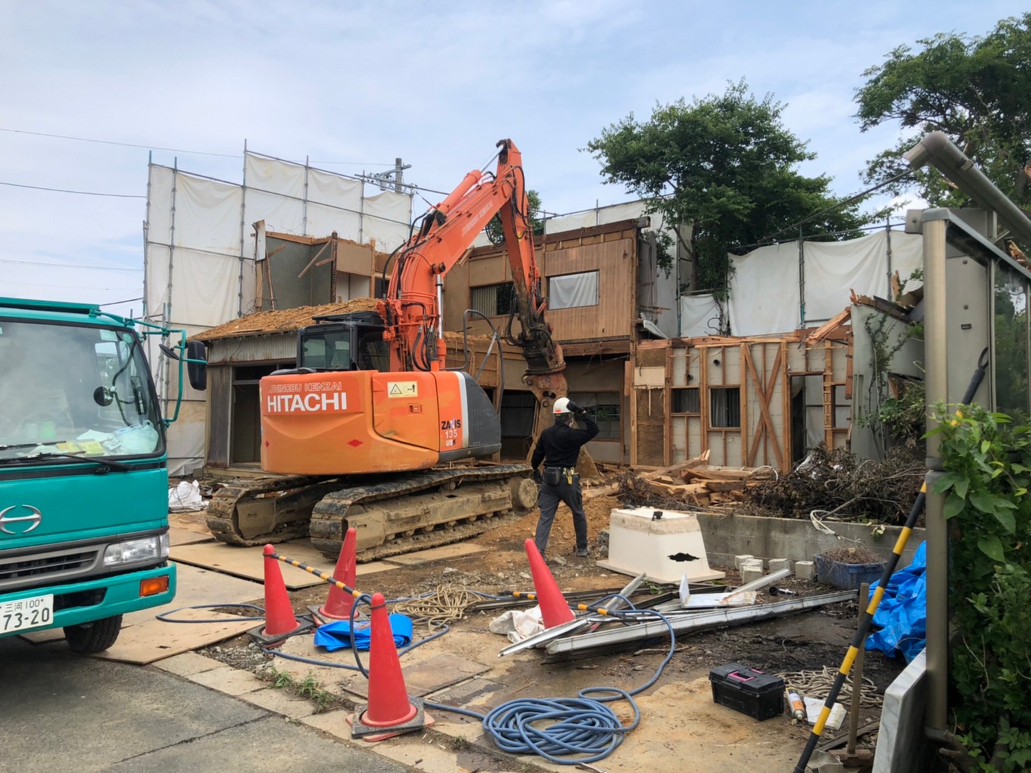 【豊橋市　新築工事】　解体工事中盤です アイキャッチ画像