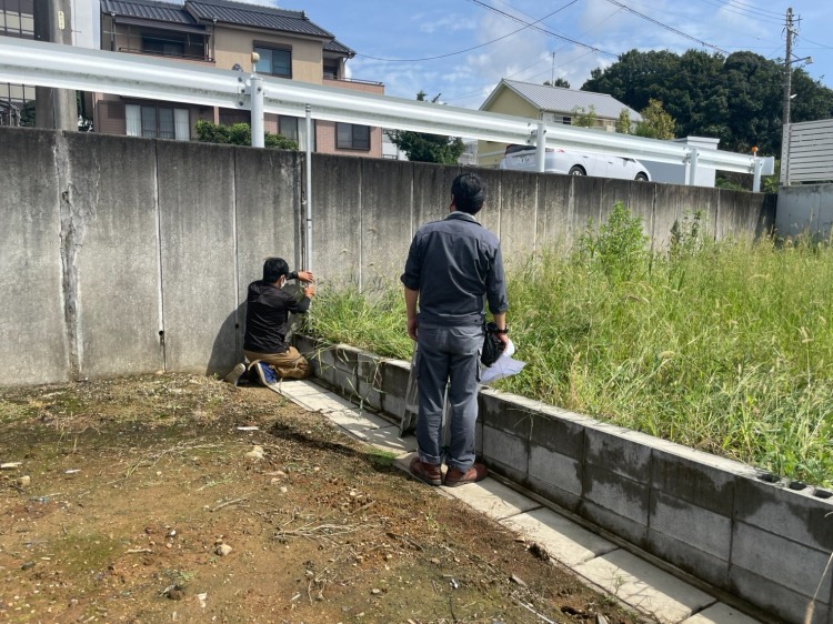 【豊川市　新築工事】　測量 アイキャッチ画像