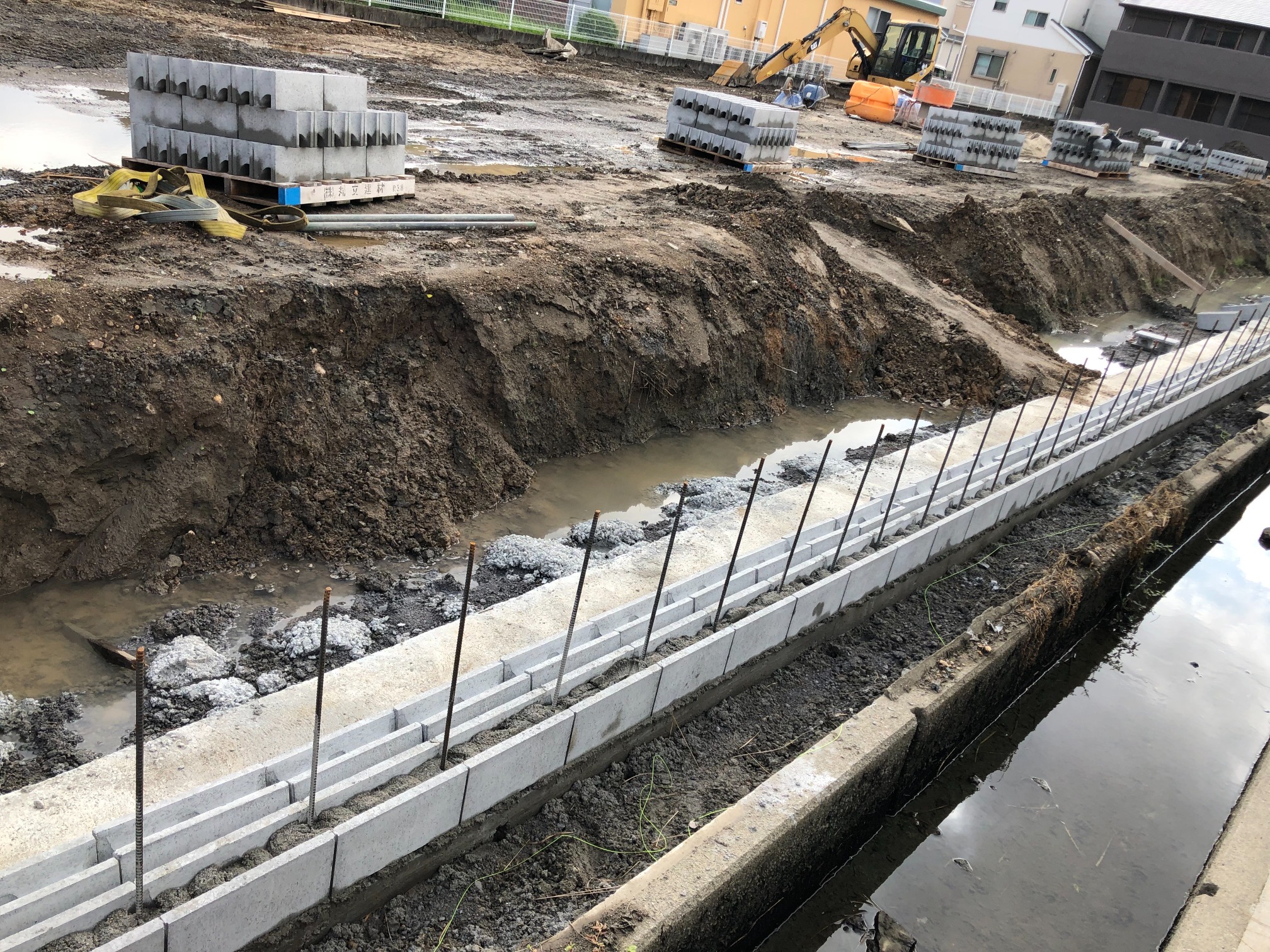 【豊橋市　造成工事】ブロック積み アイキャッチ画像