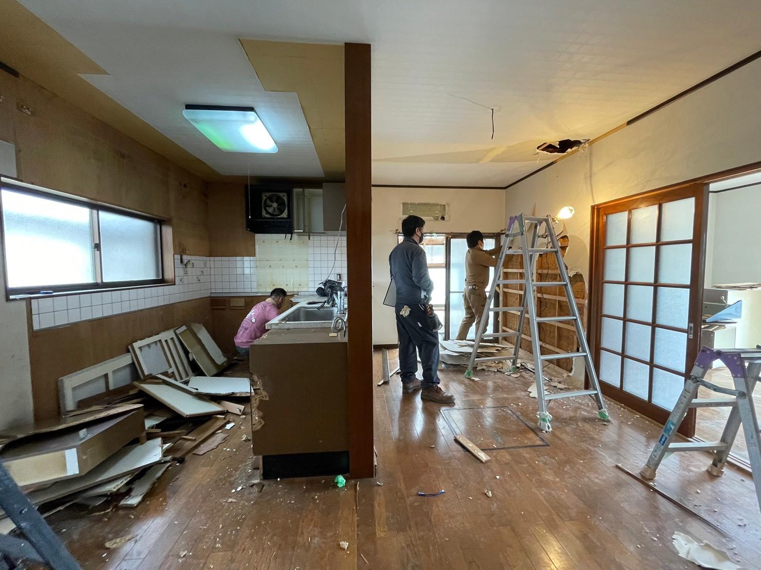 【豊橋市　リフォーム工事】解体工事 アイキャッチ画像