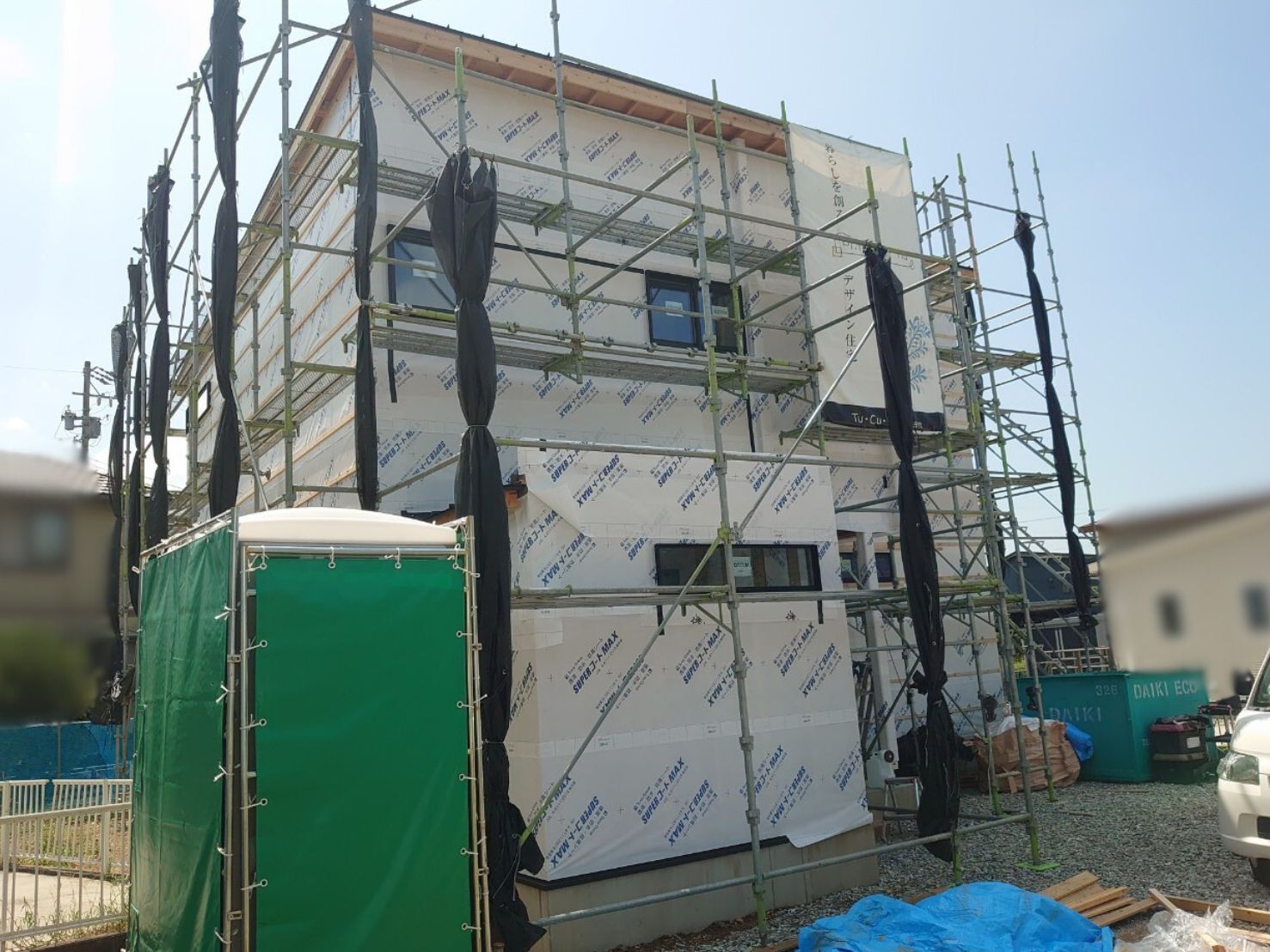 【豊橋市　新築工事】「ちょうど良い距離感で暮らすモダンな二世帯住宅」現場レポート アイキャッチ画像