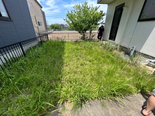 【草刈り事例】お庭がスッキリ！手作業での丁寧なお手入れ アイキャッチ画像