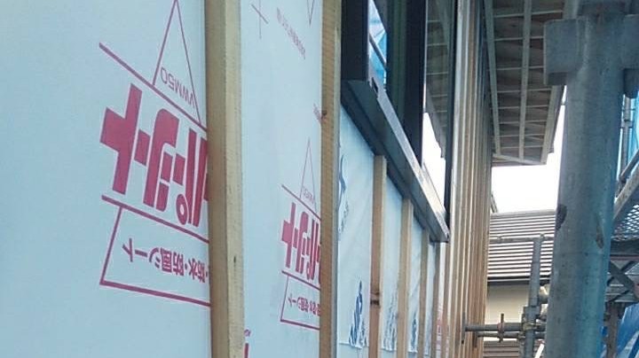 S様邸の外壁の防水シートを施工しました！ 画像