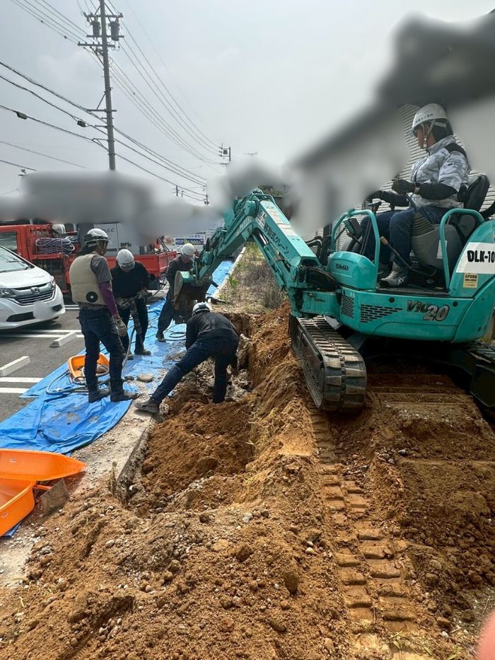 【豊川市】ガレージ設置前の外構工事、始まりました！ 画像