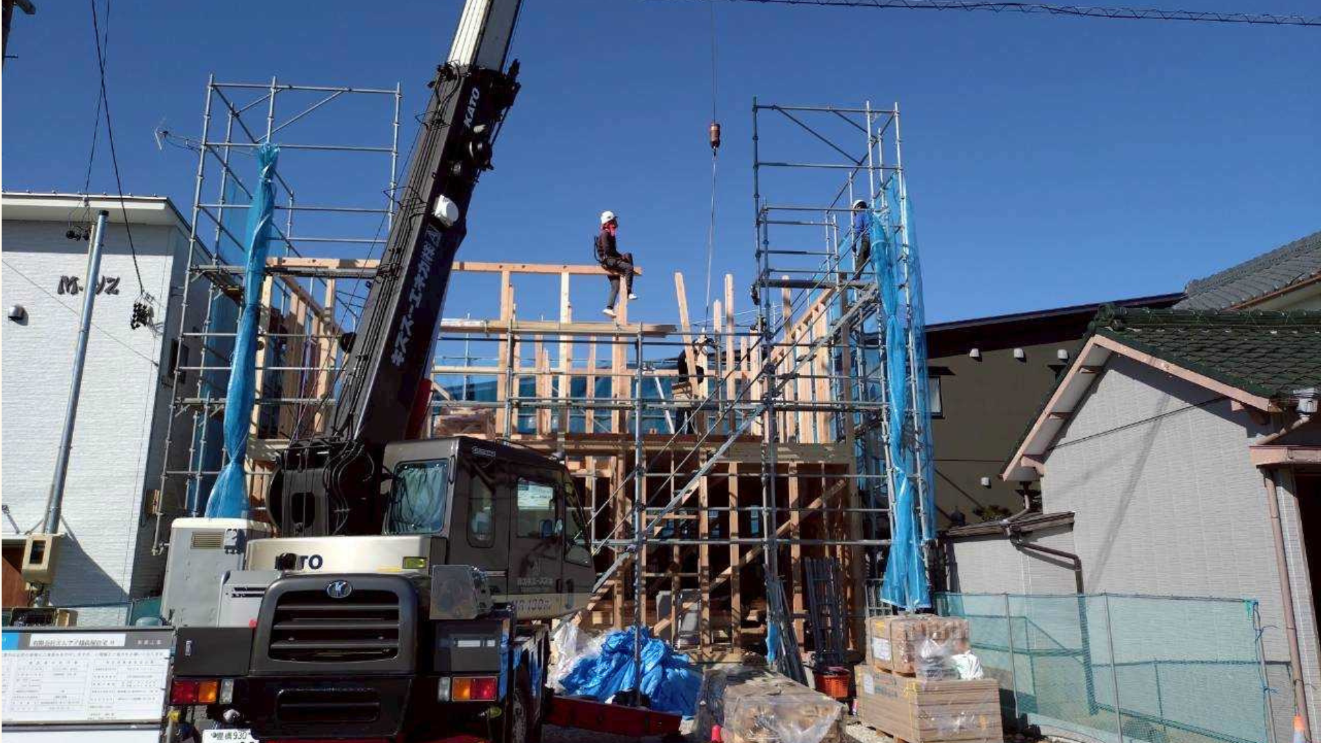 【愛知・西尾市 新築工事】家がはっきりと姿を表わす上棟の様子を紹介! 画像