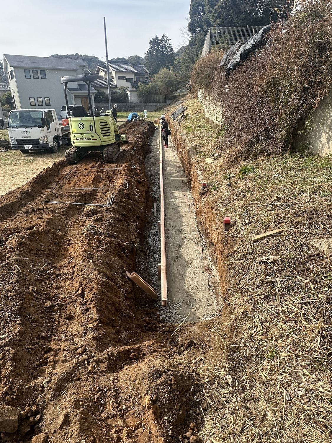 土地を最大限に広げる!S様邸・土留め工事スタートしました! 画像
