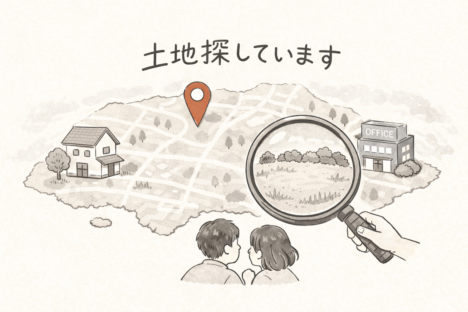 愛知・名古屋で希望の土地探しから新築まで対応|工務店TuCuRu お客様の強いご希望を受け、理想の土地を一緒に探しています。 画像