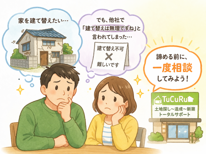 住宅のセカンドオピニオン【本当に無理？理由不明で他社で断られた建て替え案件の現地確認へ】 画像