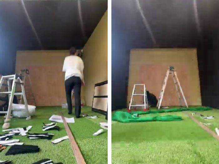 ゴルフシミュレーターの施工の流れを紹介します⛳【愛知・静岡でゴルフ部屋をつくる】 画像