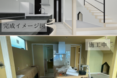 【S様邸】リビングとキッチンの施工途中の様子を大公開！ アイキャッチ画像