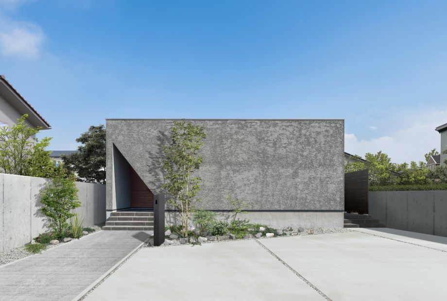 デザイン性と暮らしやすさを両立したグレーの平屋 アイキャッチ画像